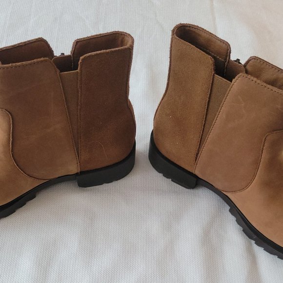 Sorel Emelie II tan suede zip bootie size 9 NWOB - Picture 7 of 12